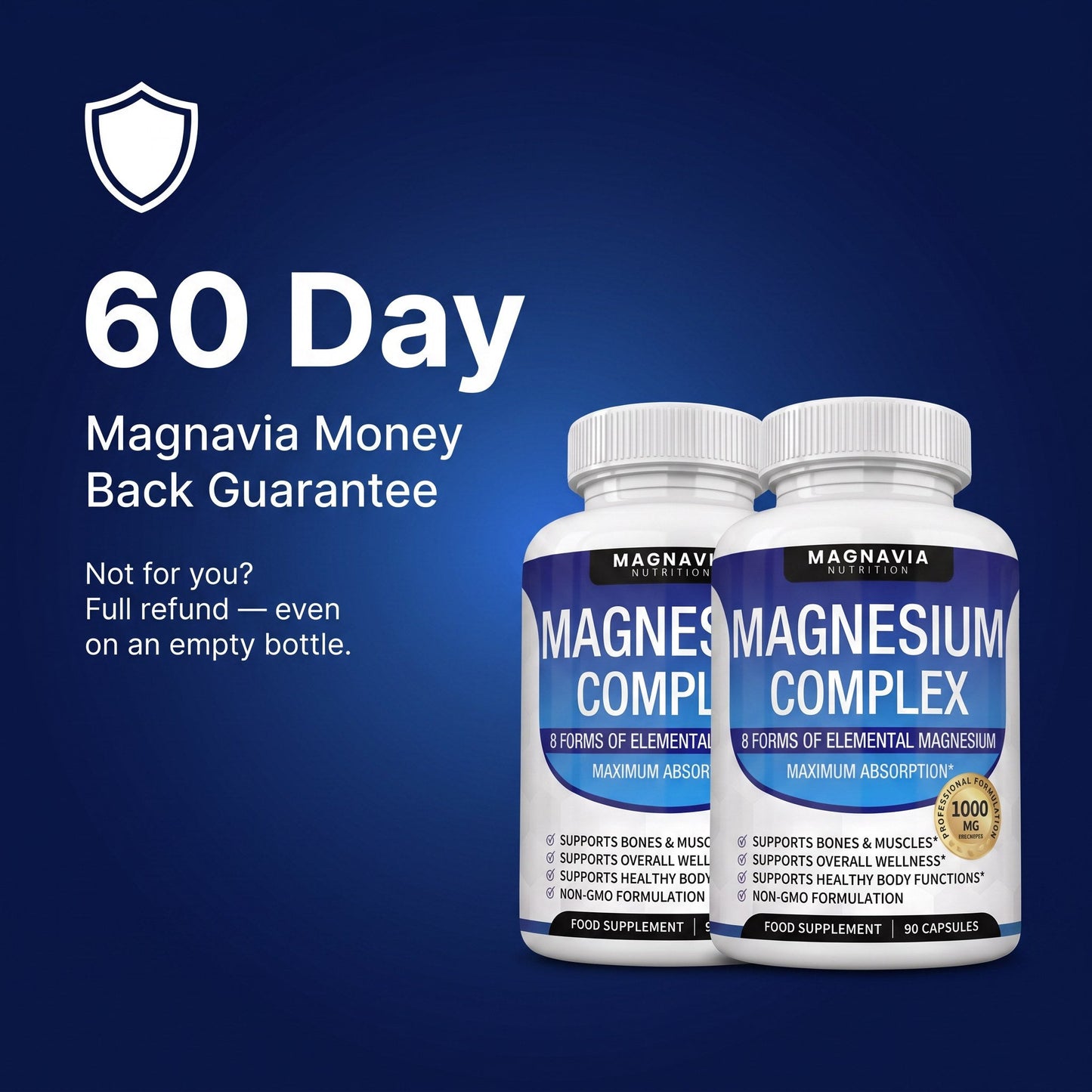 60-day Magnavia money-back guarantee